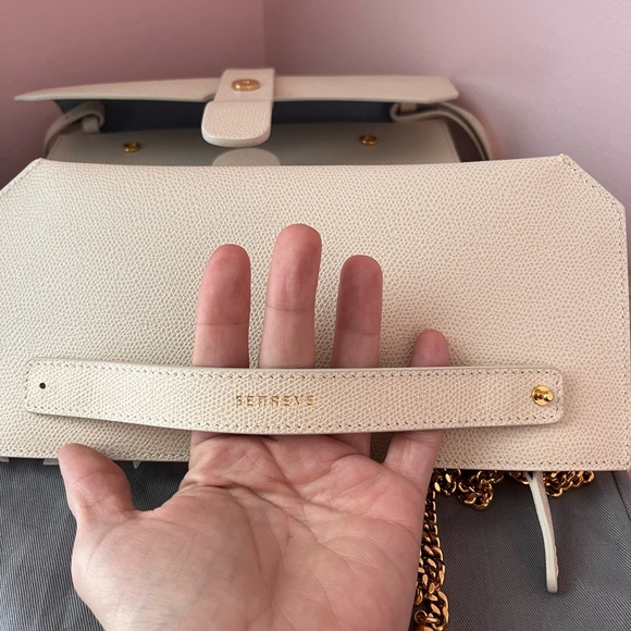 NWT Senreve Pebbled Italian Leather Crossbody Bag In Sand and dust bag included - Picture 14 of 14